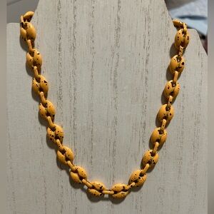 Orange paint splatter necklace